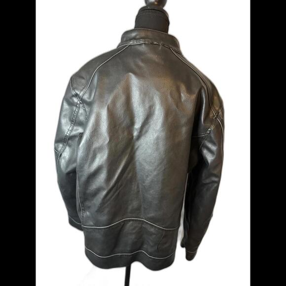 Vintage Men’s GUESS leather Bomber Size Large - Picture 2 of 6